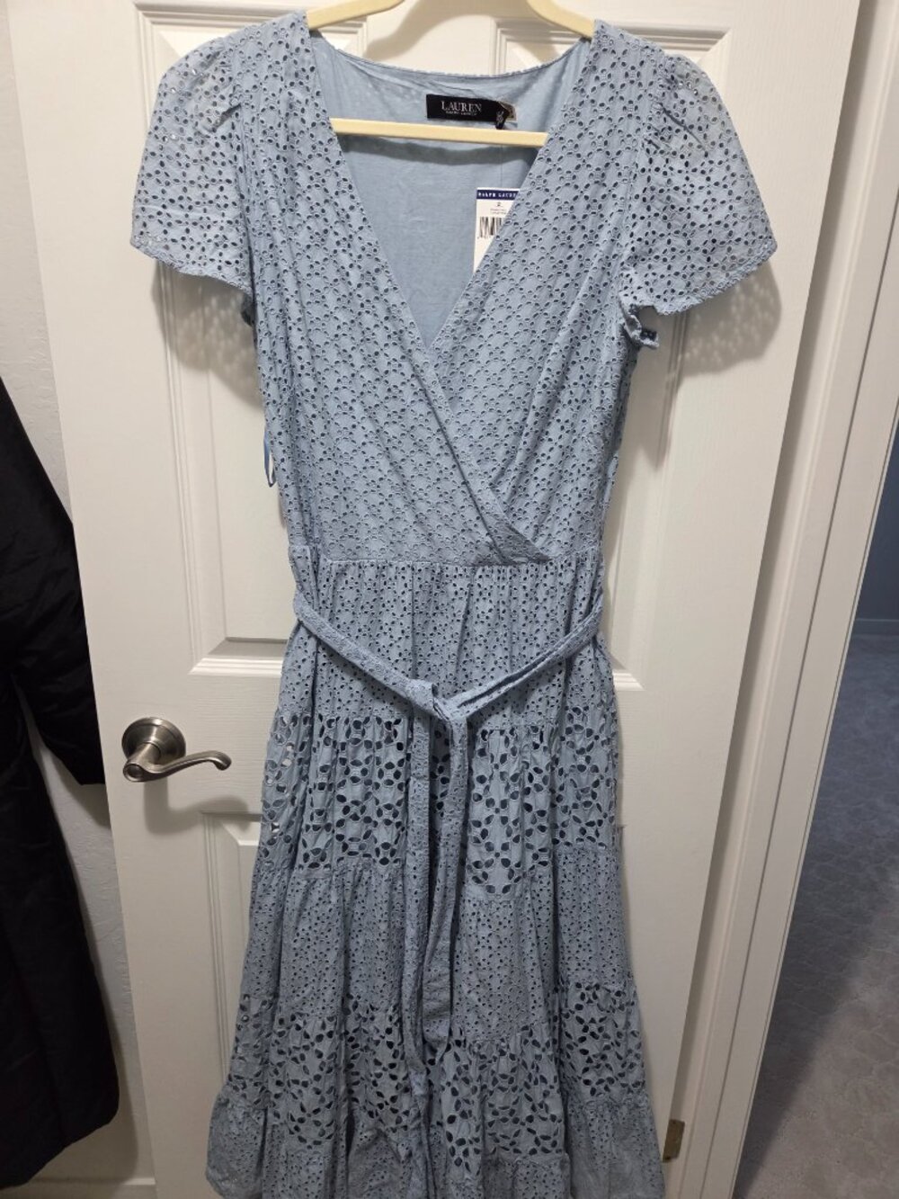 Lauren Ralph Lauren Cotton Eyelet Midi Dress
